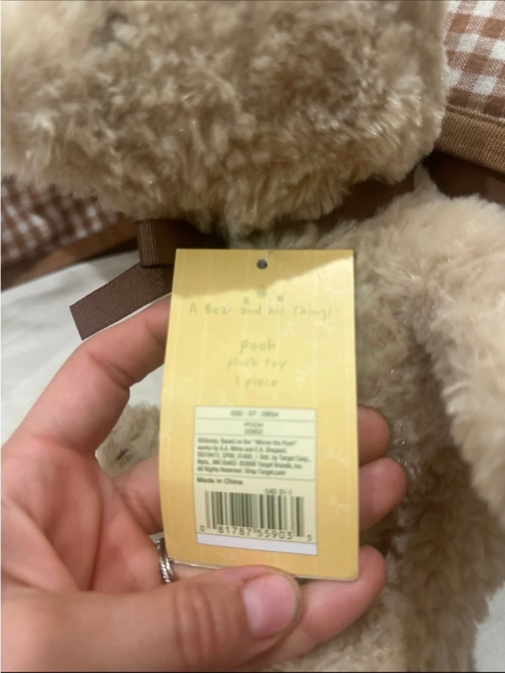 Classic Vintage Disney Pooh Plush toy NWT - Picture 2 of 2